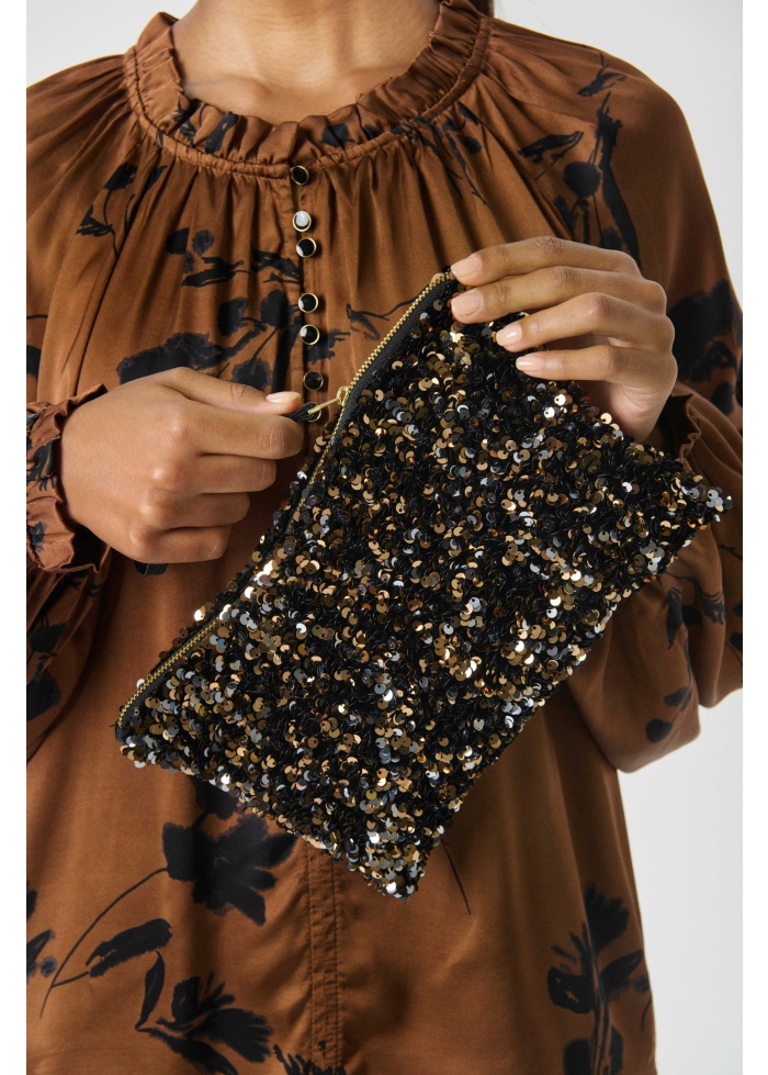 Part Two | Denia Bronze Clutch Bag