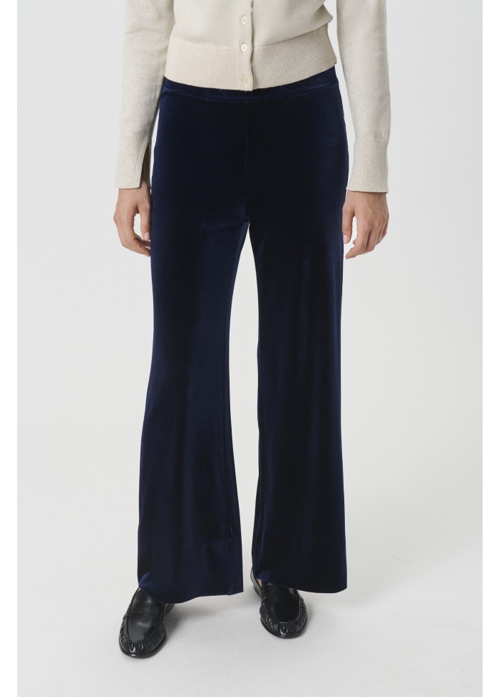 Part Two | Varla Navy Velvet Trousers