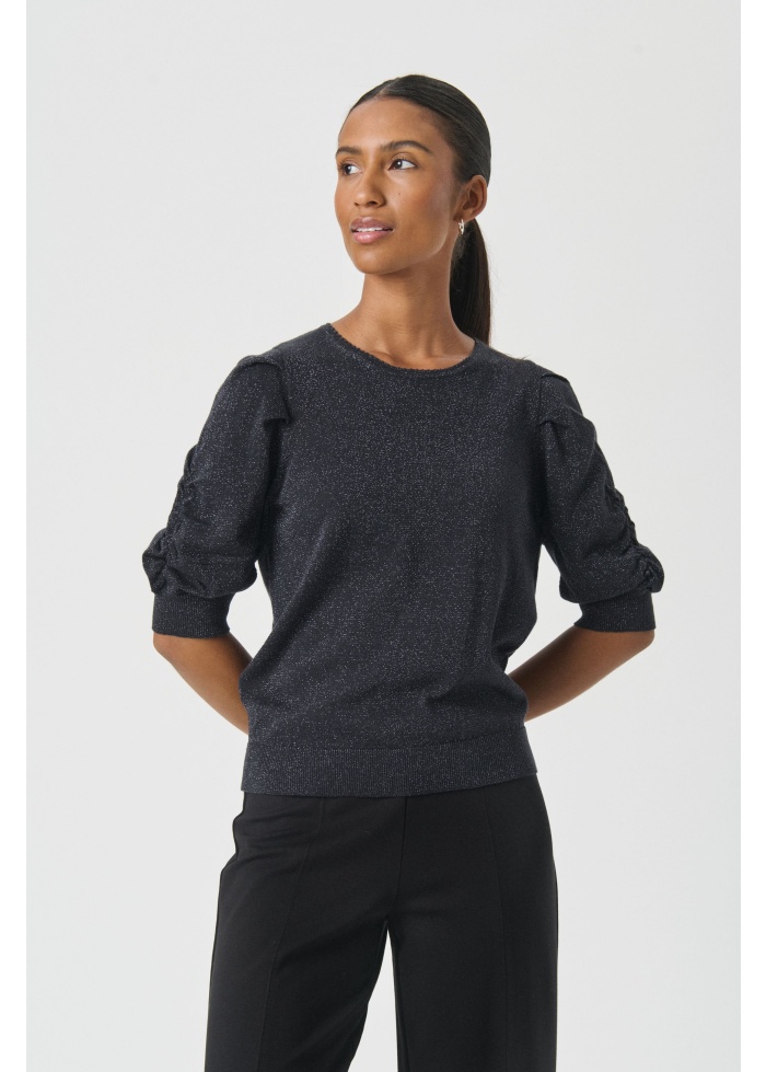 Part Two | Varaia Navy Shimmer Top