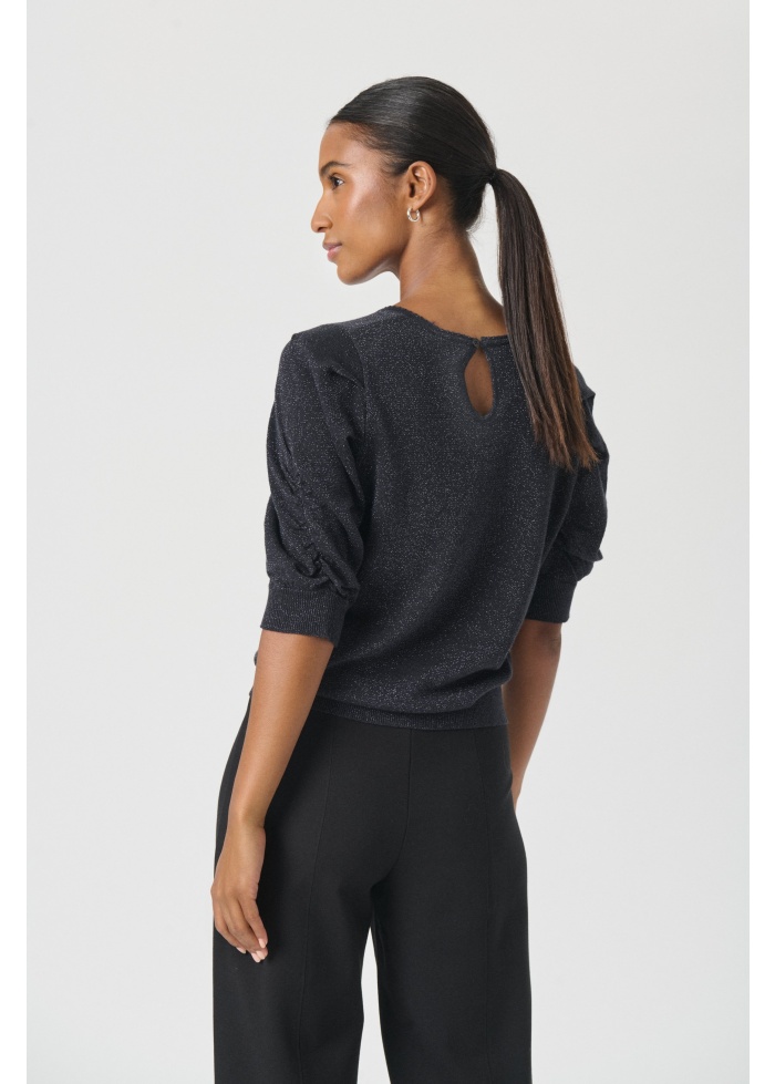 Part Two | Varaia Navy Shimmer Top