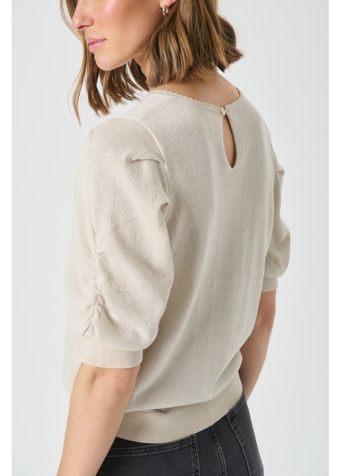 Part Two | Varaia Off White Shimmer Top