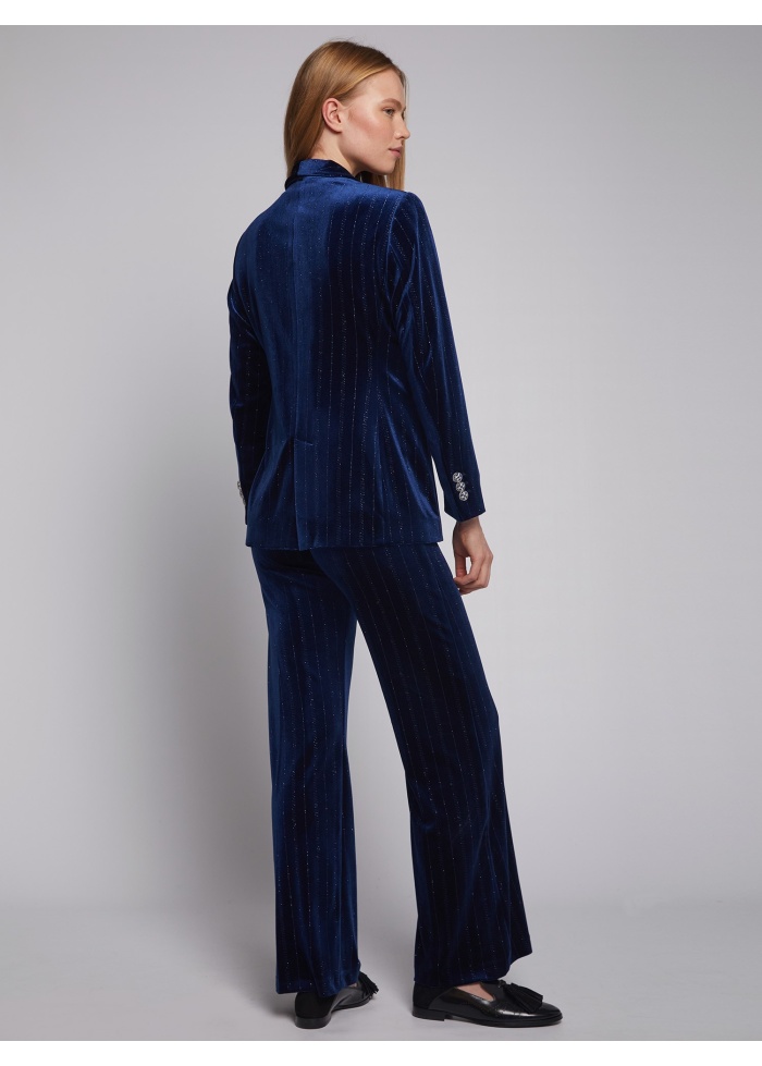Vilagallo | Smoking Glitter Jacket Navy