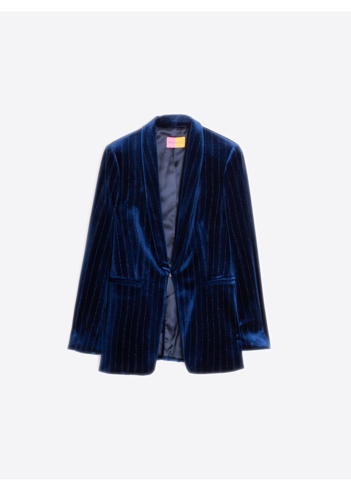 Vilagallo | Smoking Glitter Jacket Navy