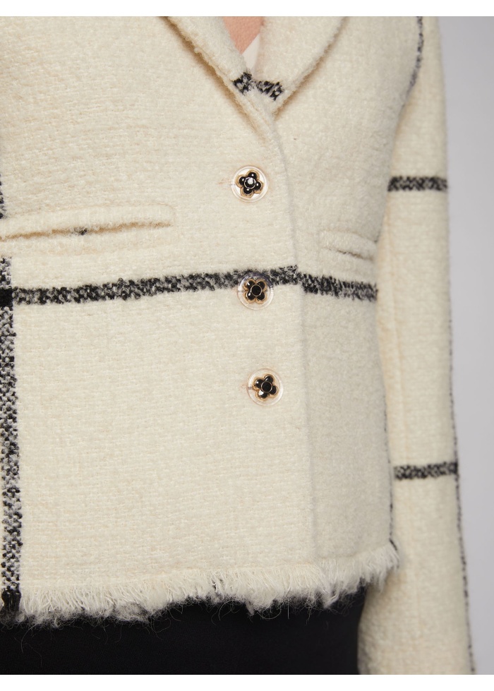 Vilagallo | Elvira Check Wool Jacket