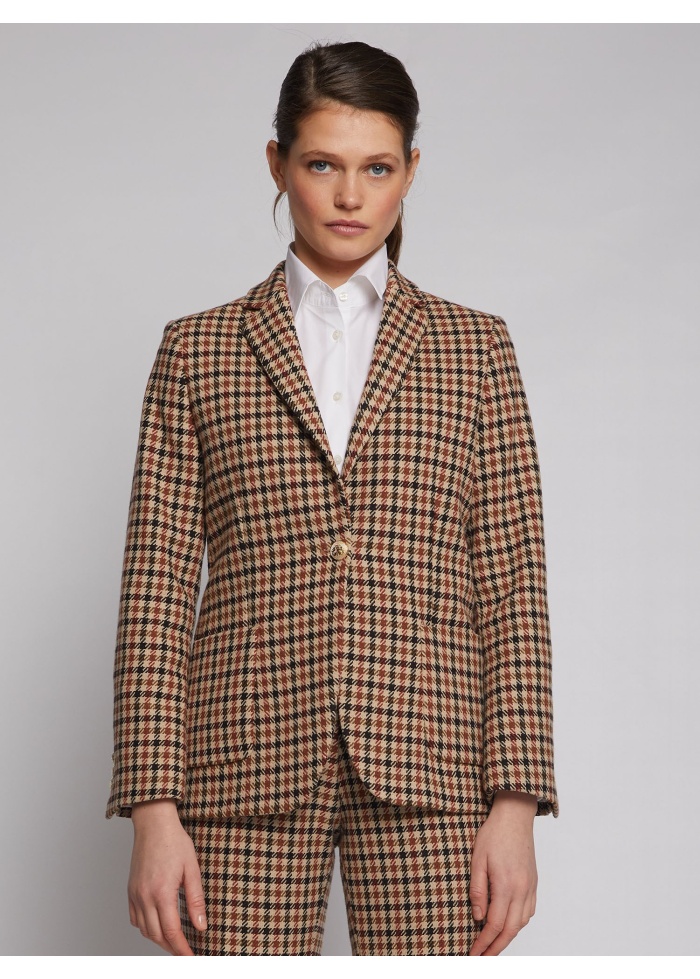 Vilagallo | Houndstooth Tweed Jacket
