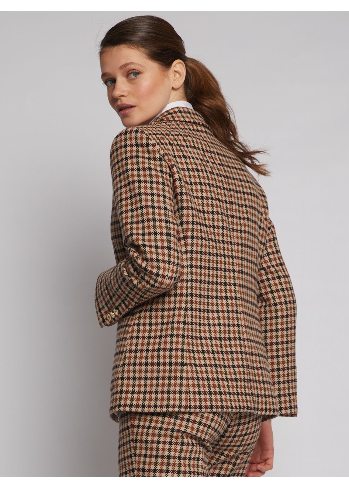 Vilagallo | Houndstooth Tweed Jacket