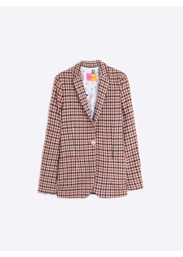 Vilagallo | Houndstooth Tweed Jacket