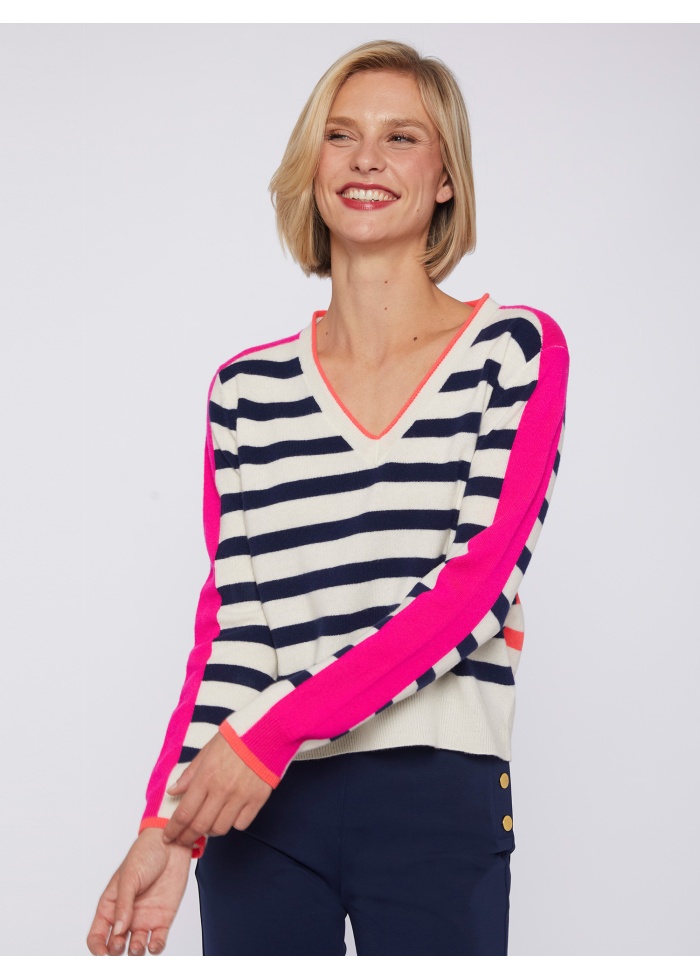 Vilagallo | Contrasting Stripe Jumper