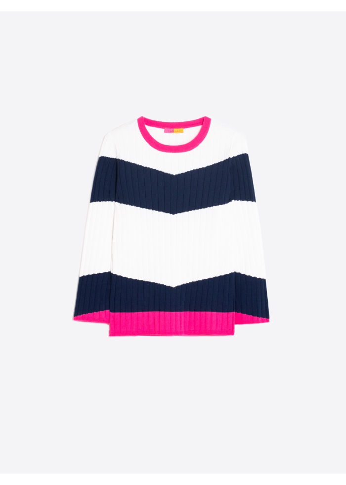 Vilagallo | Textured Rib Jumper