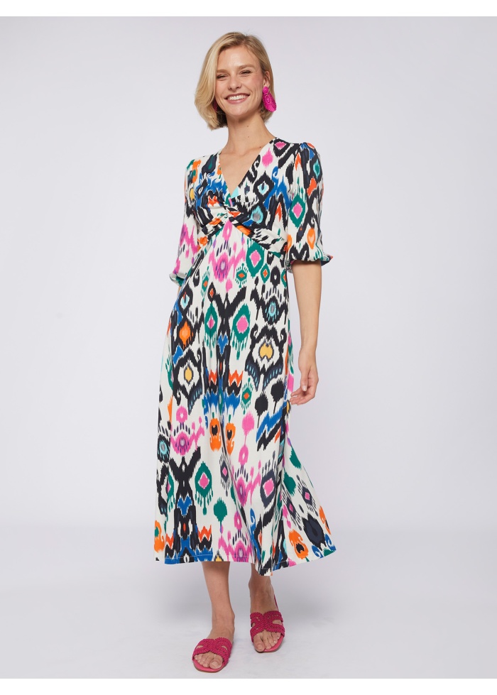 Vilagallo | Ikat Jersey Dress