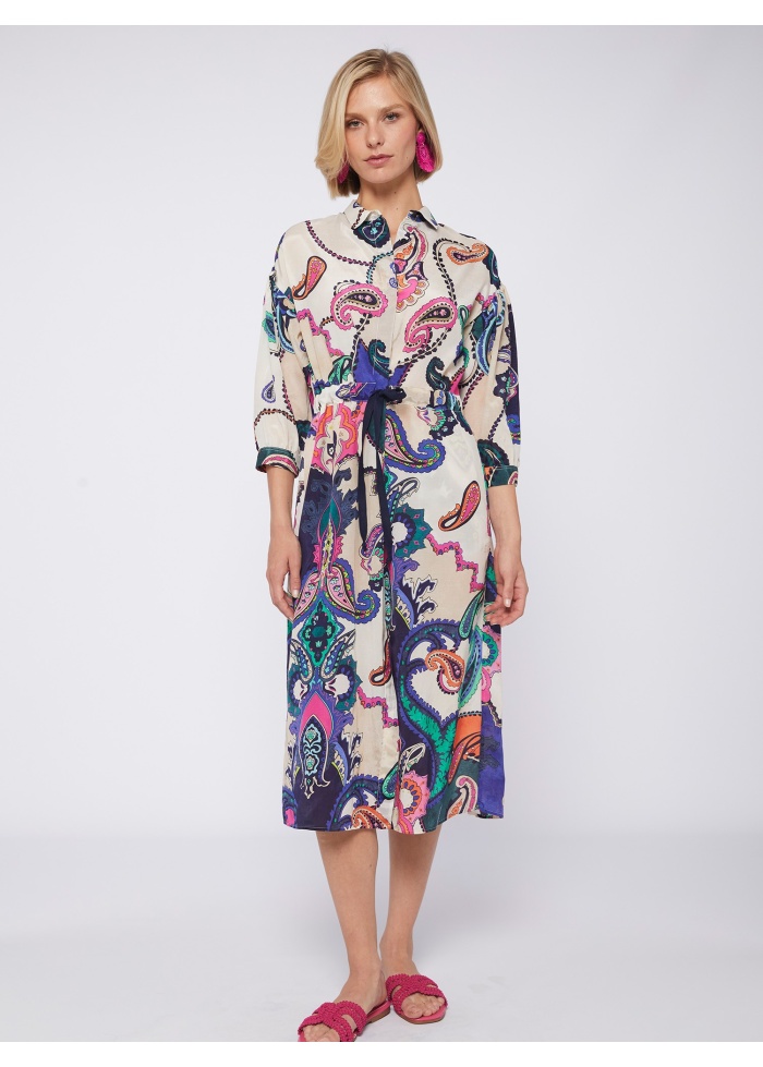Vilagallo | Lipa Maxi Paisley Dress