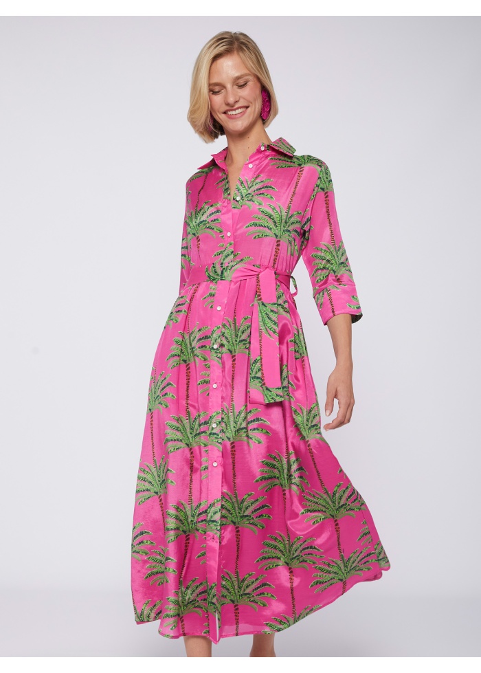 Vilagallo | Palm Shirt Dress
