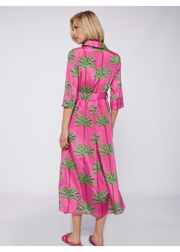 Vilagallo | Palm Shirt Dress