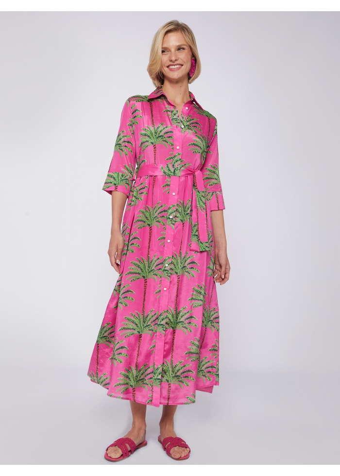 Vilagallo | Palm Shirt Dress