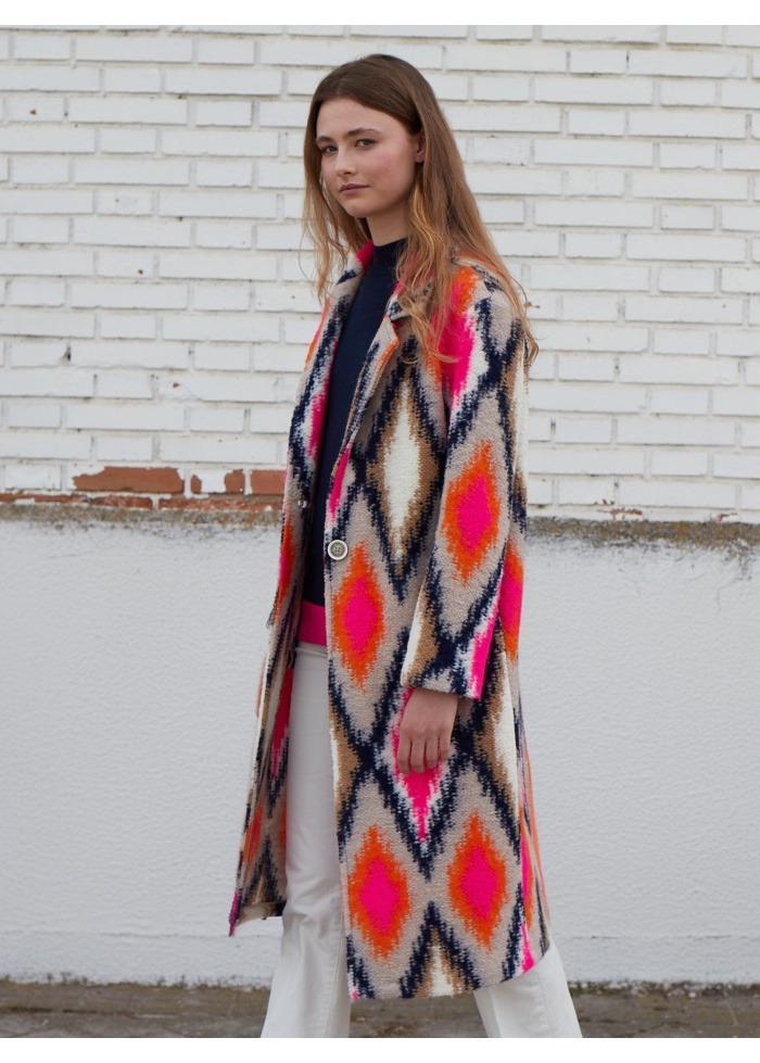 Vilagallo | Siena Ikat Lana Punto Coat