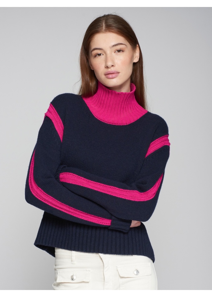 Vilagallo | Cuello Alto Navy Jumper