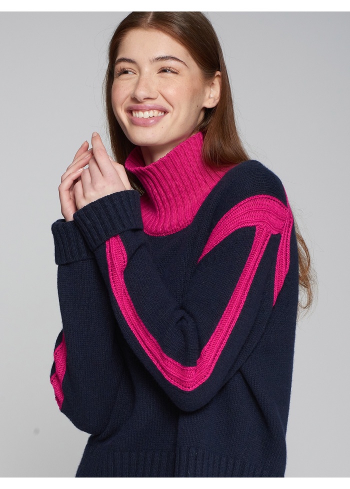 Vilagallo | Cuello Alto Navy Jumper