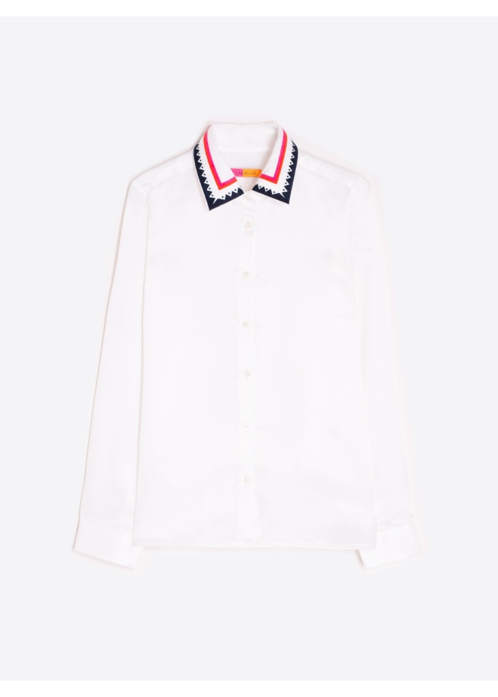 Vilagallo | Isabella Embroidered Shirt