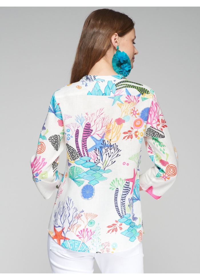 Vilagallo | Juliet Motivos Marino Shirt