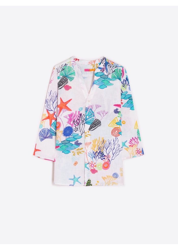 Vilagallo | Juliet Motivos Marino Shirt