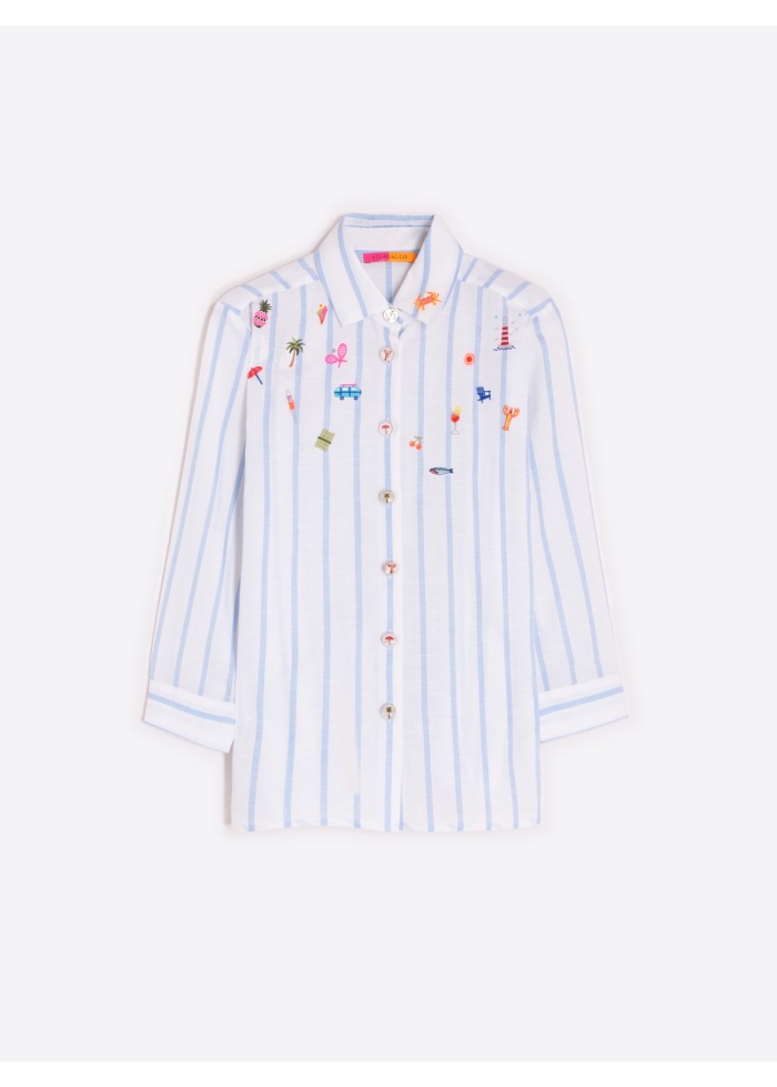 Vilagallo | Petra Embroidered Shirt