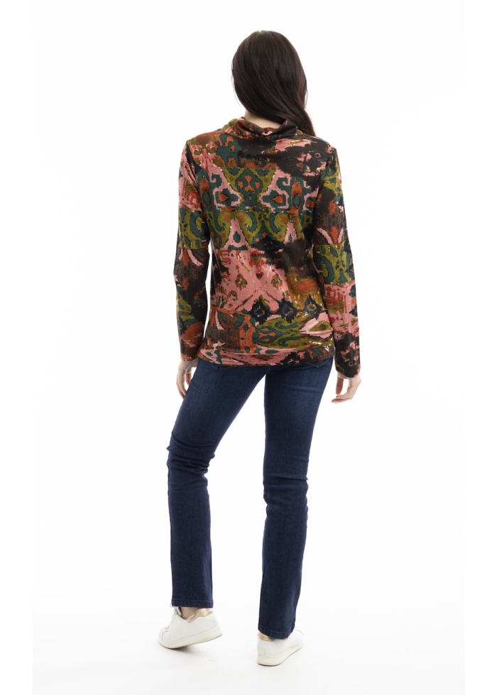 Orientique | Diamonds Cowl Top