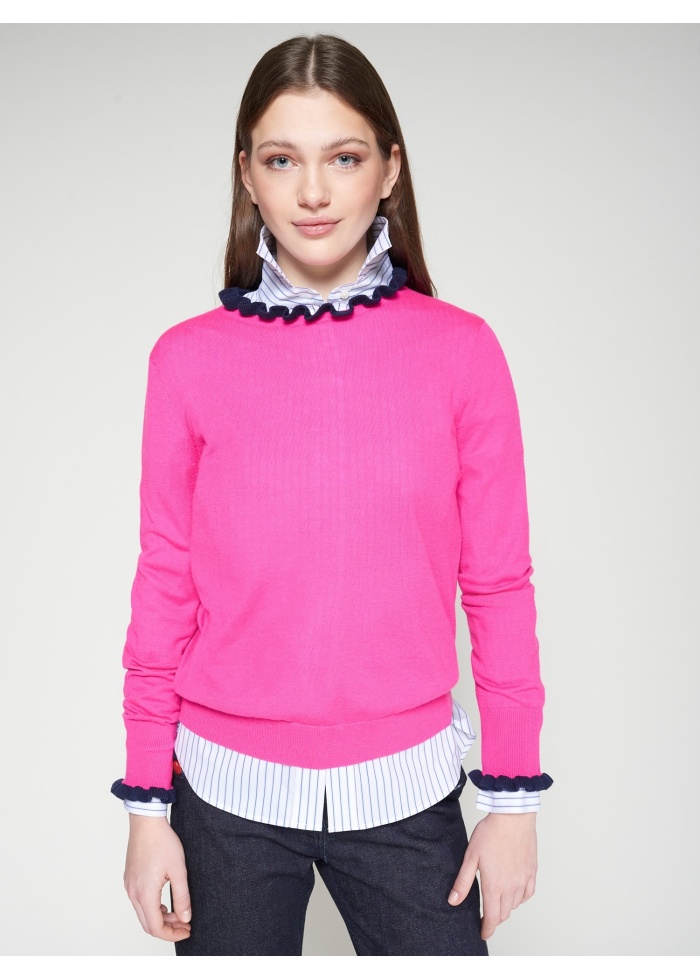 Vilagallo | Ruffle Trim Jumper