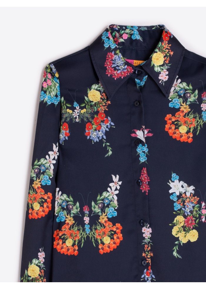 Vilagallo | Flower Print Shirt