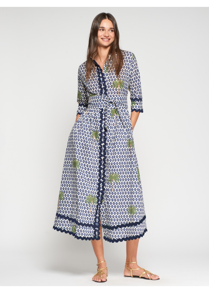 Vilagallo | Brenda Palm Dress