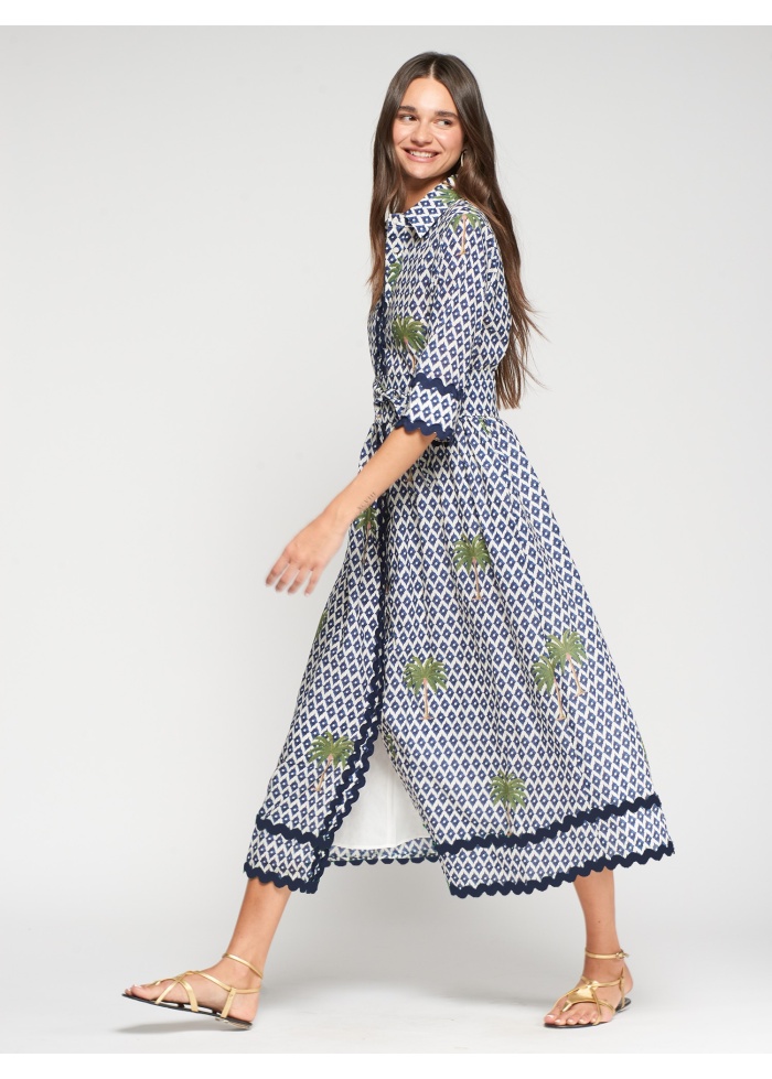Vilagallo | Brenda Palm Dress