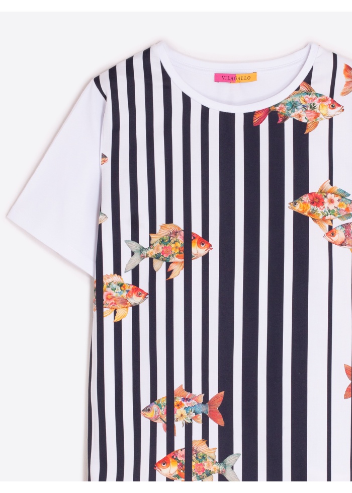 Vilagallo | Tora Peces Rayas T-Shirt