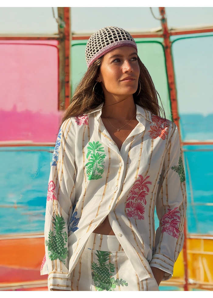 Vilagallo | Tea Bamboo Tucan Shirt 