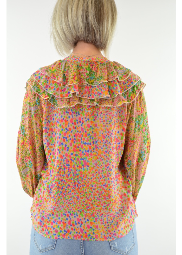 Blank | Ruffle Front Blouse