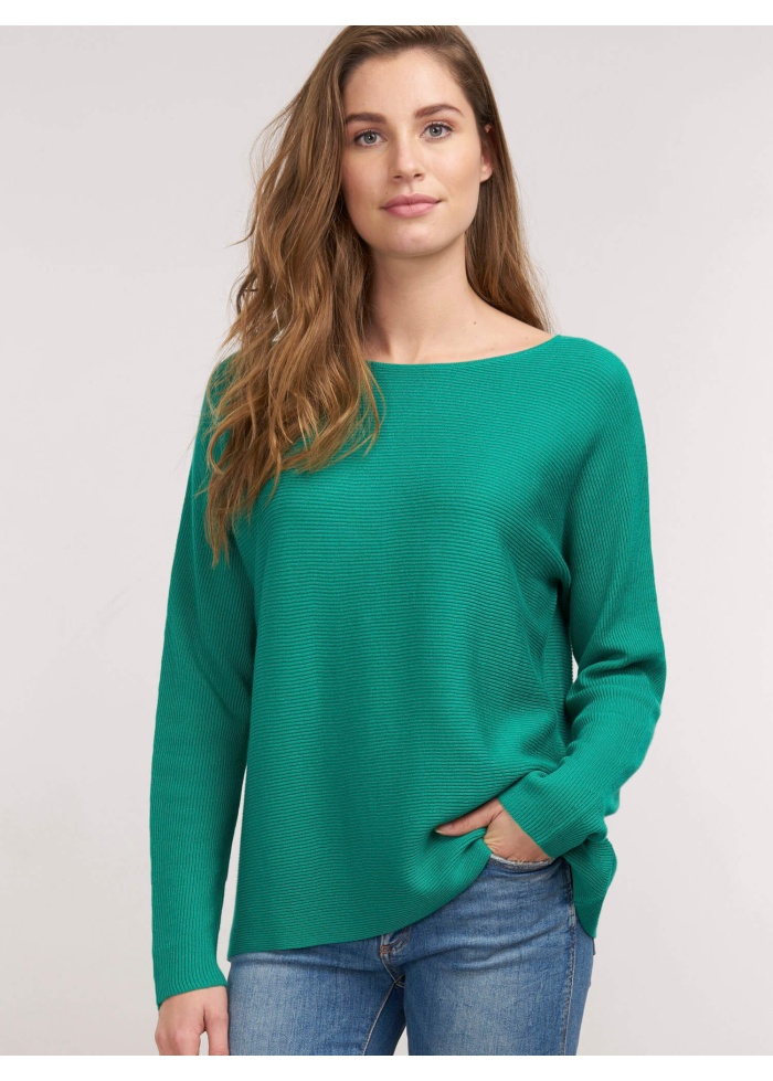 Oversized Horizontal Rib Jumper