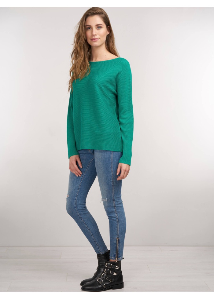 Oversized Horizontal Rib Jumper