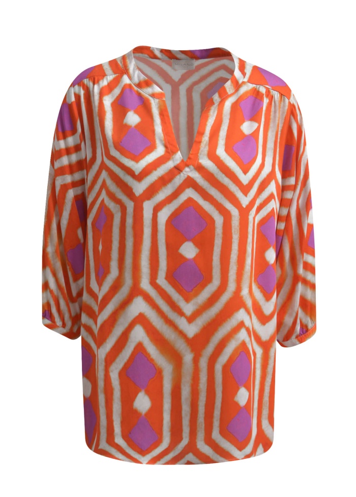 Milano | Printed V-Neck Blouse