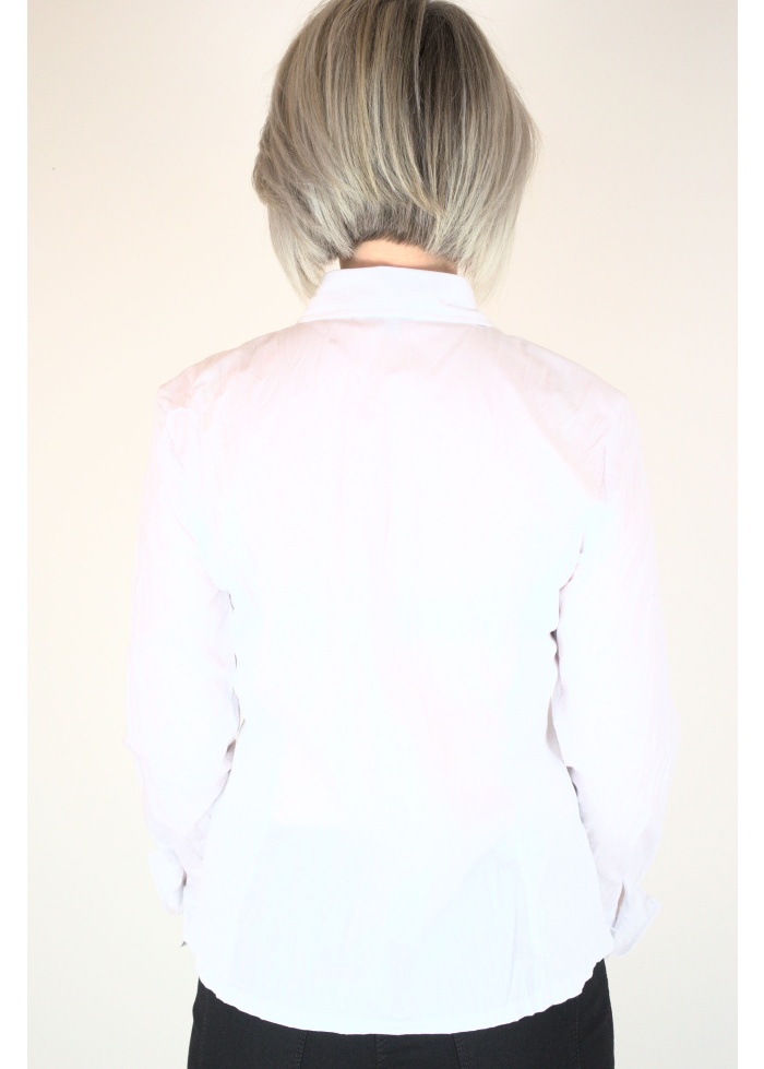 Just White | Pearl Button Shirt