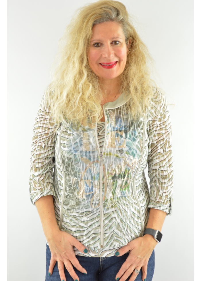 Just White | Zebra Vest Top