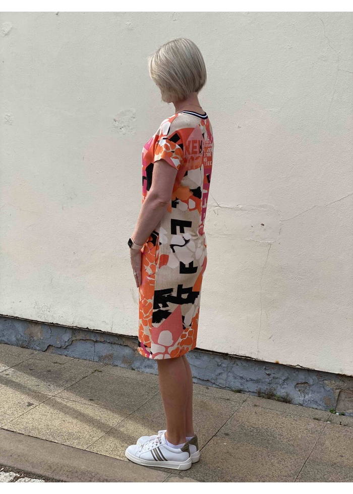 Just White | Graphic Print Dress