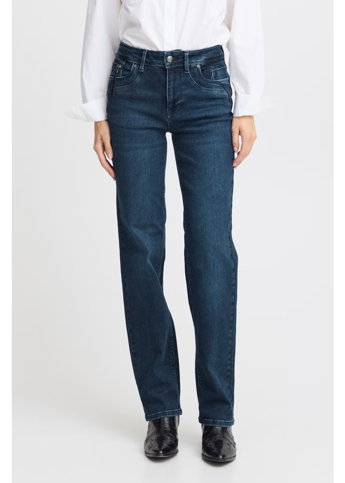 Pulz | Karolina Straight Blue Denim  Jeans