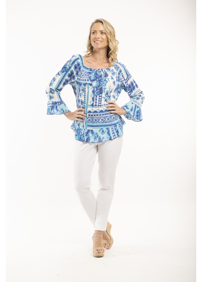 Orientique | Crinkle Top