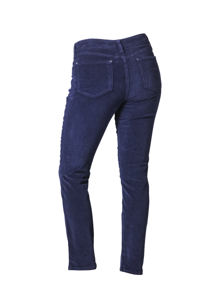 NYDJ - Blue cord fitted trousers