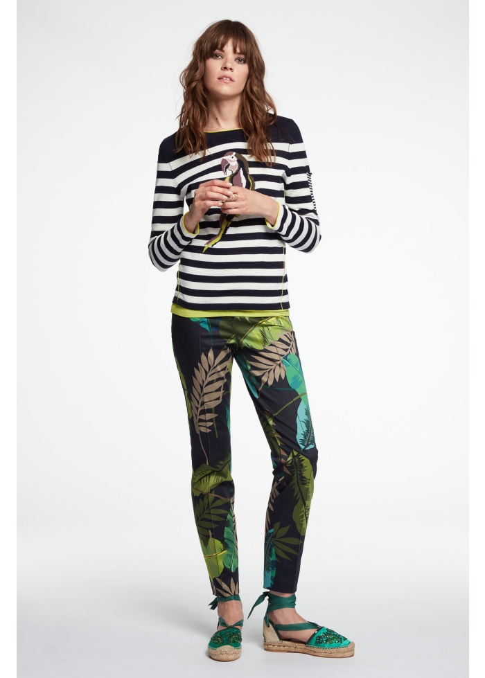 Leaf Print Trousers