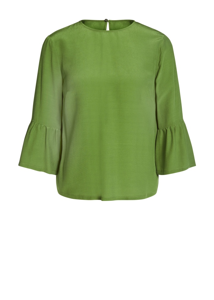 Fluted Sleeve Blouse