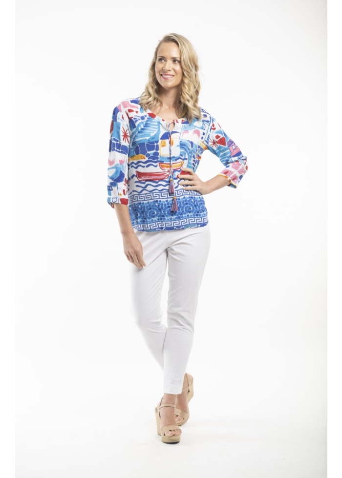 Orientique | 3/4 Sleeve Top