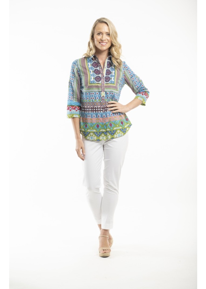 Orientique | Printed Blouse