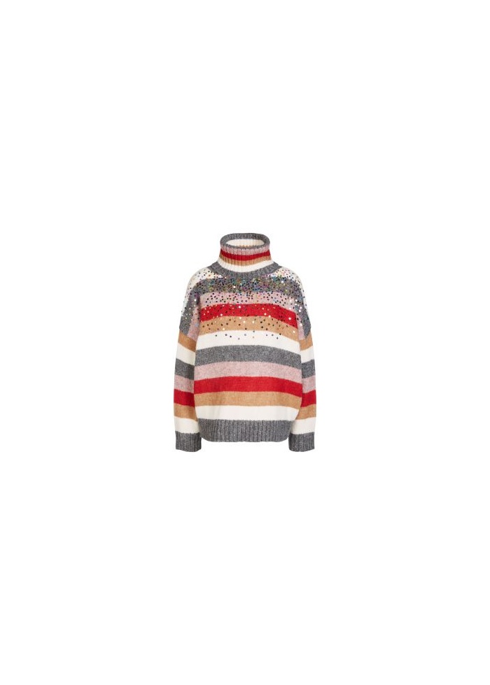 Stripe Sequin Jumper