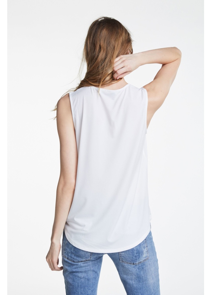 Drape Sleeveless Top