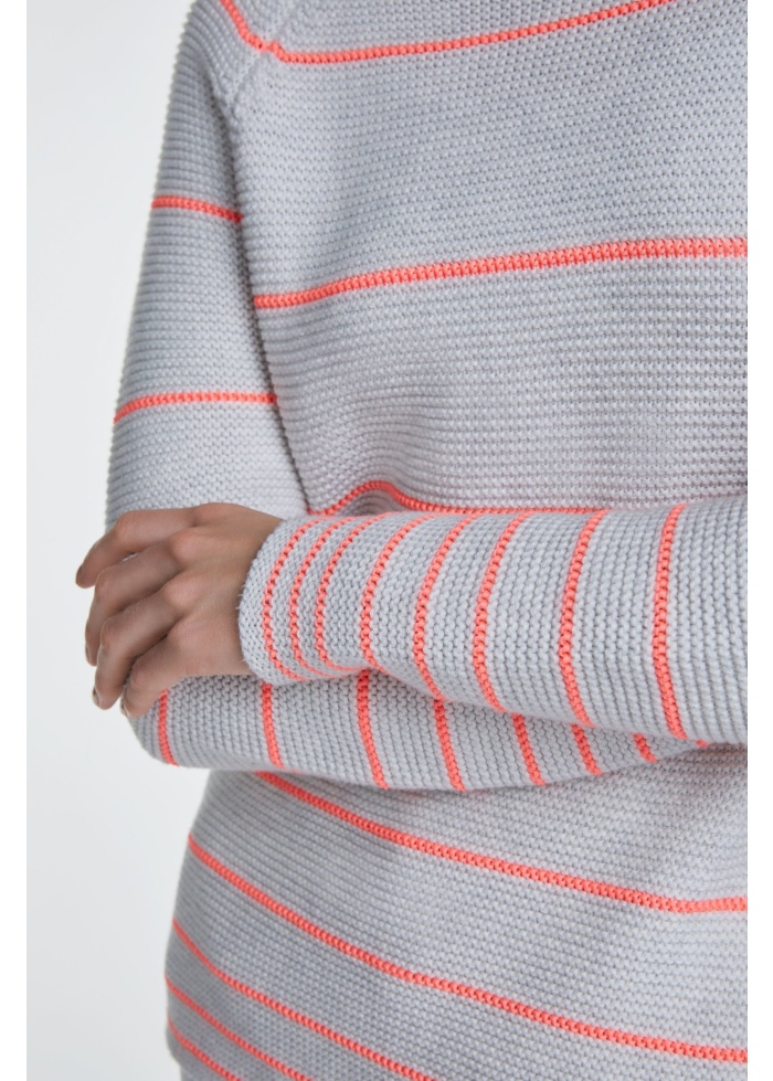 Neon stripe jumper