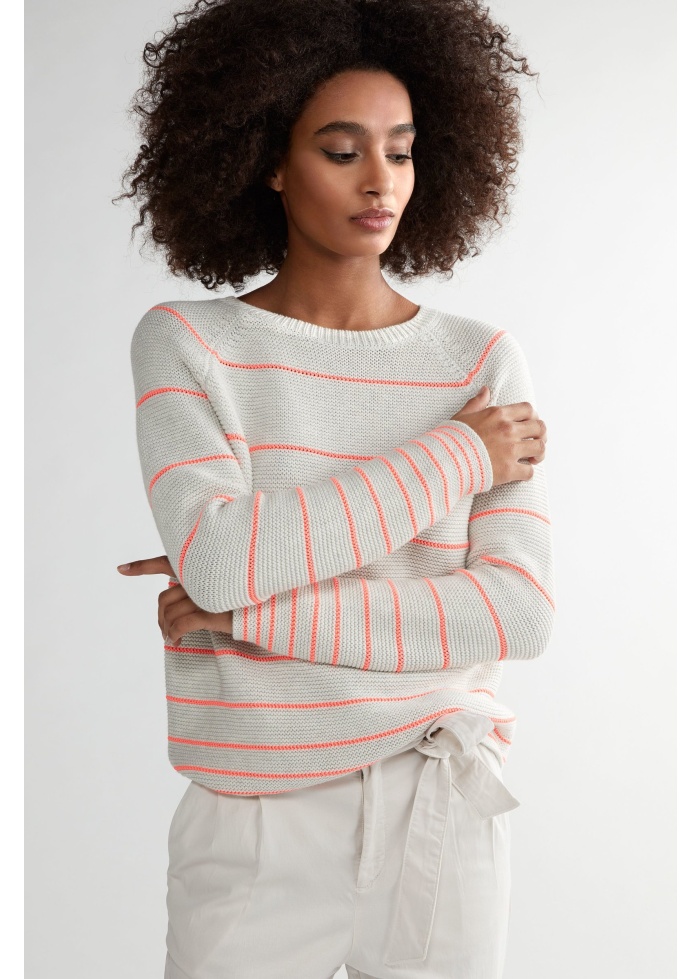 Neon stripe jumper